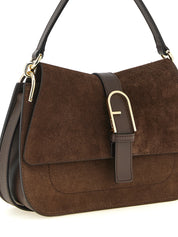 Furla Deep Chocolate Brown Calfskin Handbag