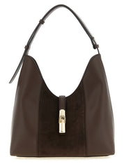 Furla Brown Calfskin Hobo Shoulder Bag