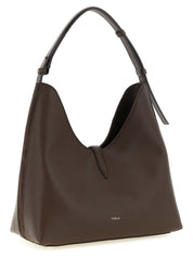 Furla Brown Calfskin Hobo Shoulder Bag