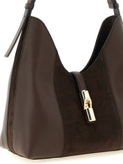 Furla Brown Calfskin Hobo Shoulder Bag