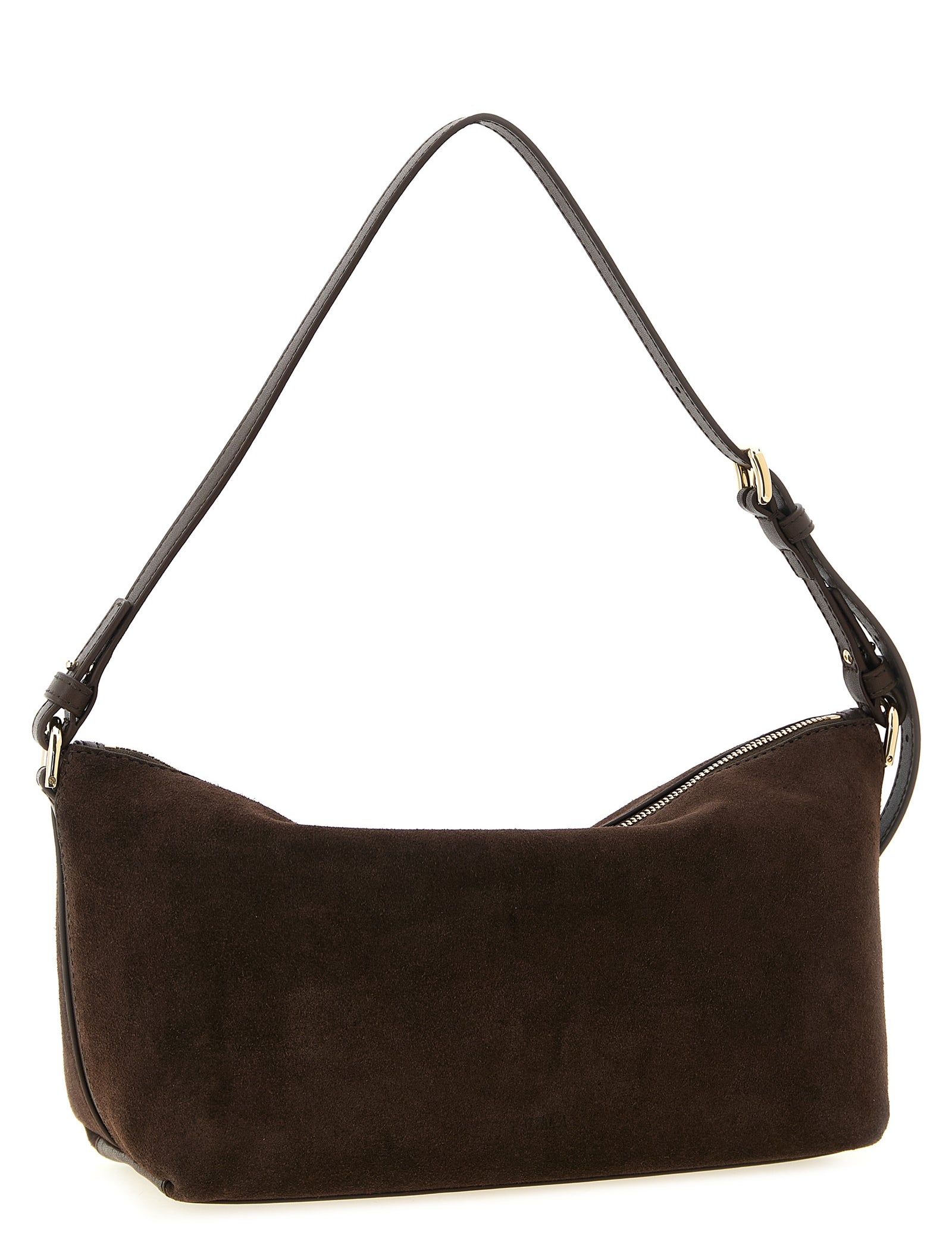 Furla Dark Brown Calfskin Shoulder Bag