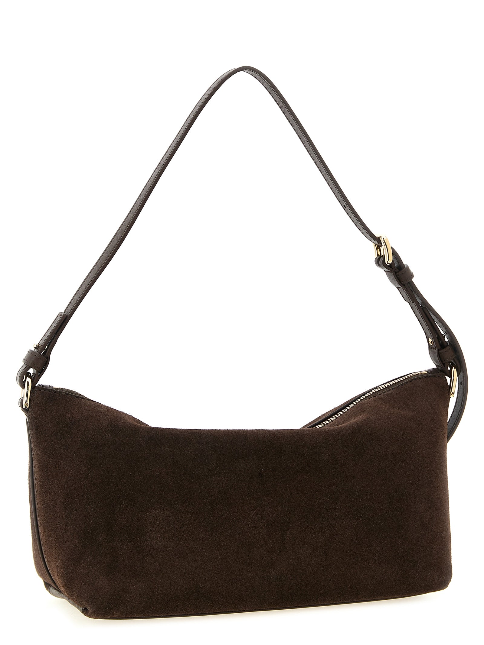 Furla Dark Brown Calfskin Shoulder Bag