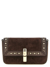 Furla Dark Brown Calfskin Crossbody Bag