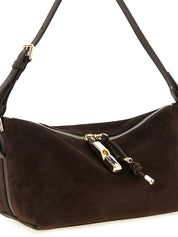 Furla Dark Brown Calfskin Shoulder Bag