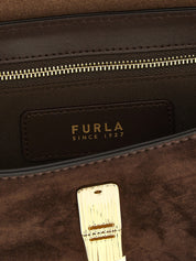 Furla Dark Brown Calfskin Crossbody Bag