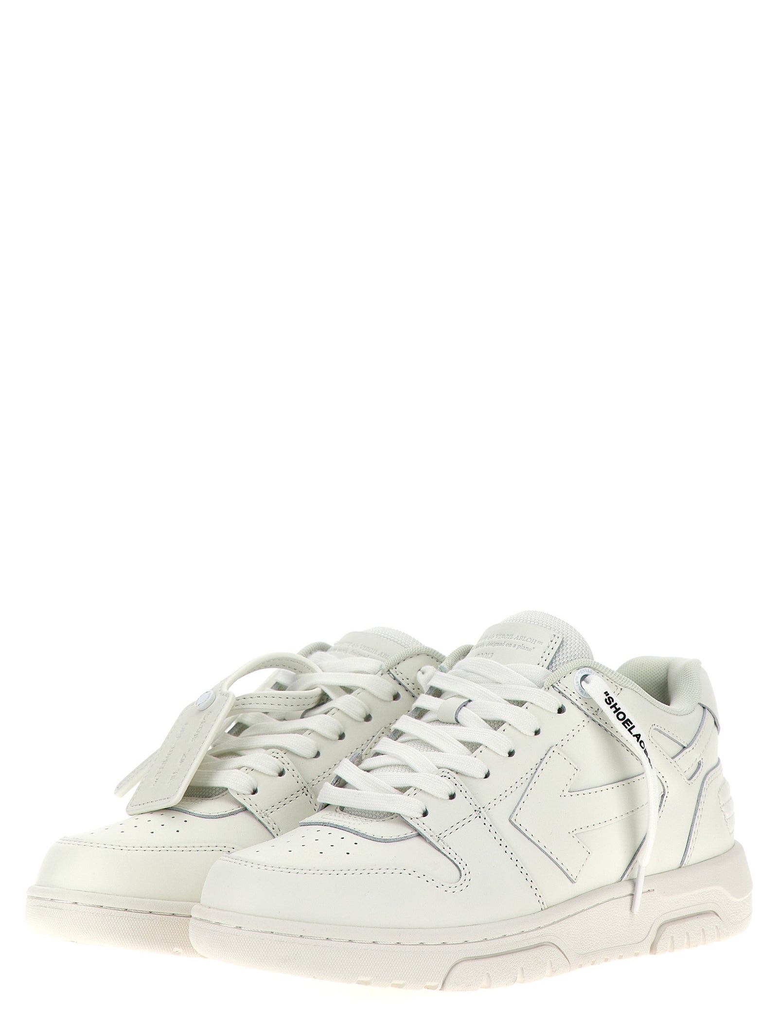 Off-White White Calfskin Low Top Sneakers