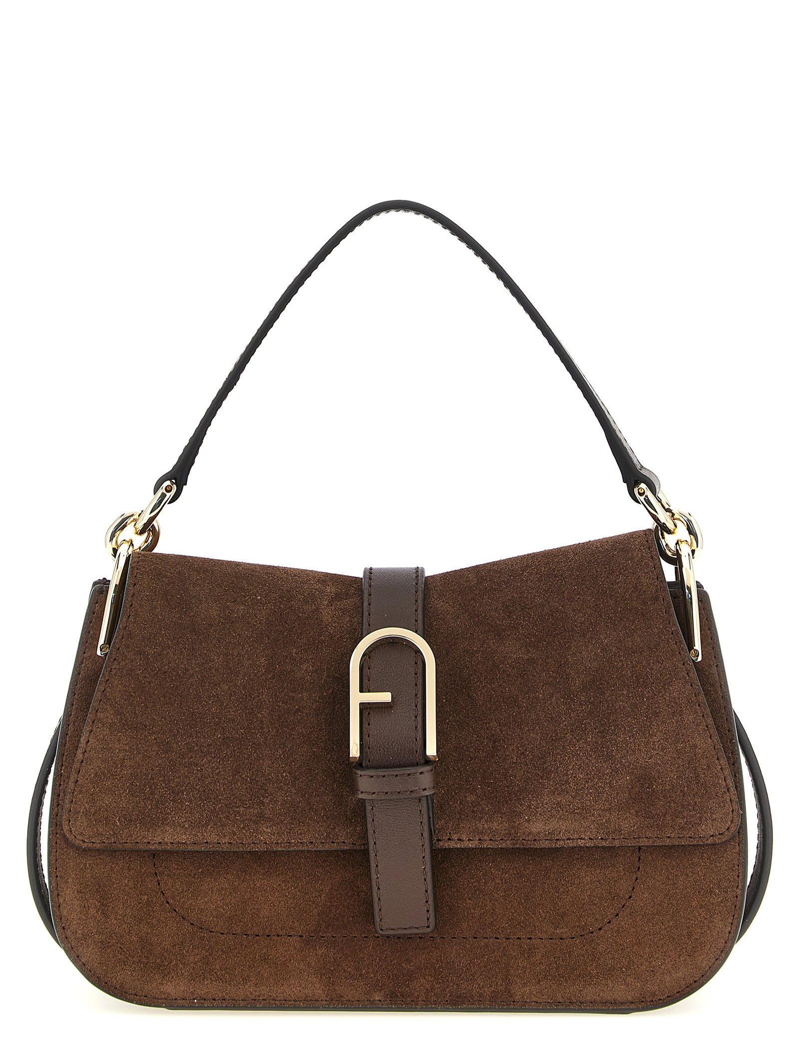 Furla Chocolate Brown Calfskin Mini Handbag