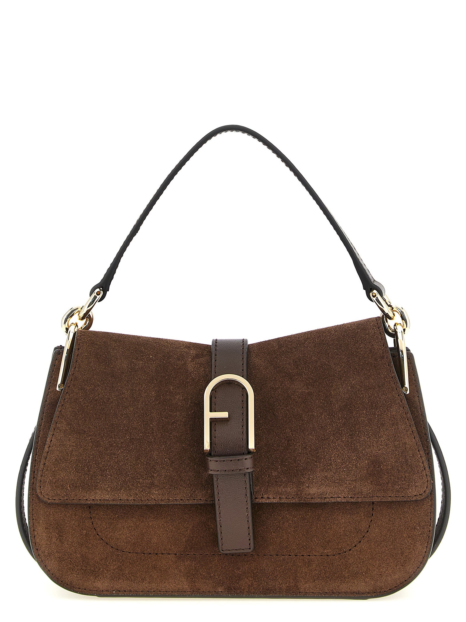 Furla Chocolate Brown Calfskin Mini Handbag