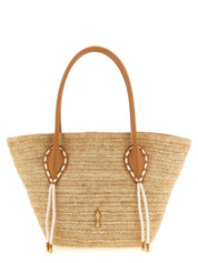 Christian Louboutin Beige Raffia Tote Bag
