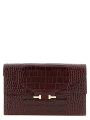 Tom Ford Bordeaux Calfskin Clutch Bag