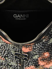 Ganni Multicolor Recycled Cotton Hobo Mini Flowers Bag