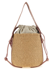 Chloé Beige Paper Small Woody Bucket Bag