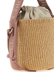 Chloé Beige Paper Small Woody Bucket Bag
