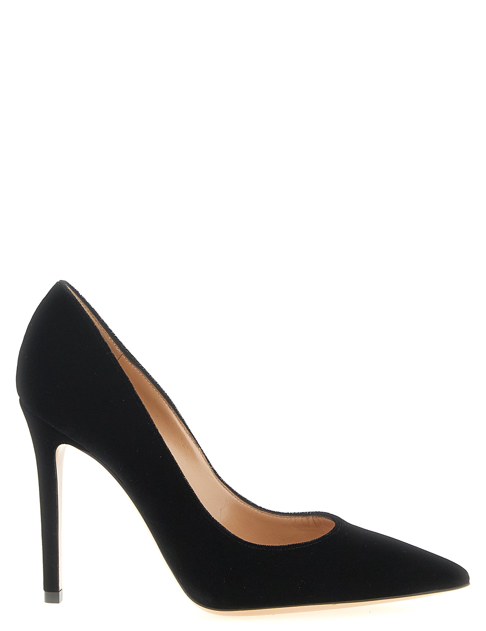 Gianvito Rossi Black Velvet High Heel Pumps