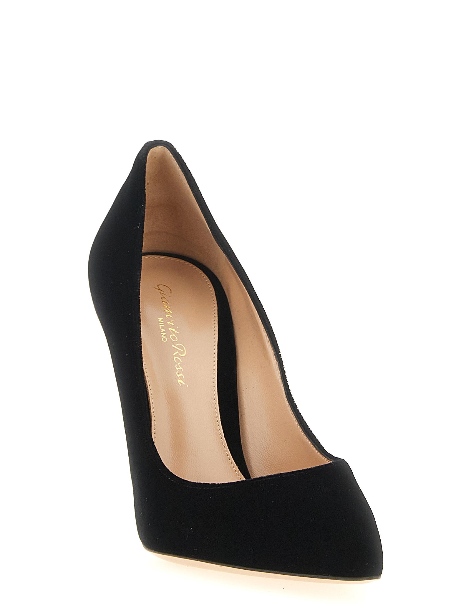 Gianvito Rossi Black Velvet High Heel Pumps