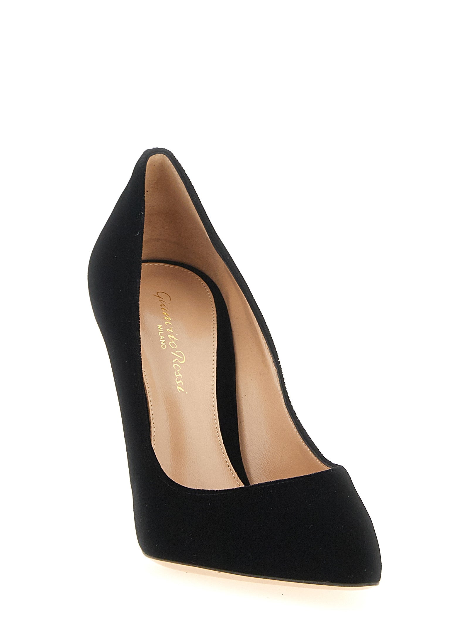 Gianvito Rossi Black Velvet High Heel Pumps