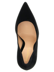 Gianvito Rossi Black Velvet High Heel Pumps