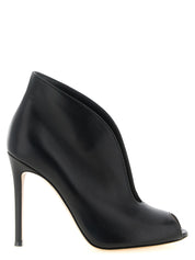 Gianvito Rossi Black Lamb Leather Ankle Boots