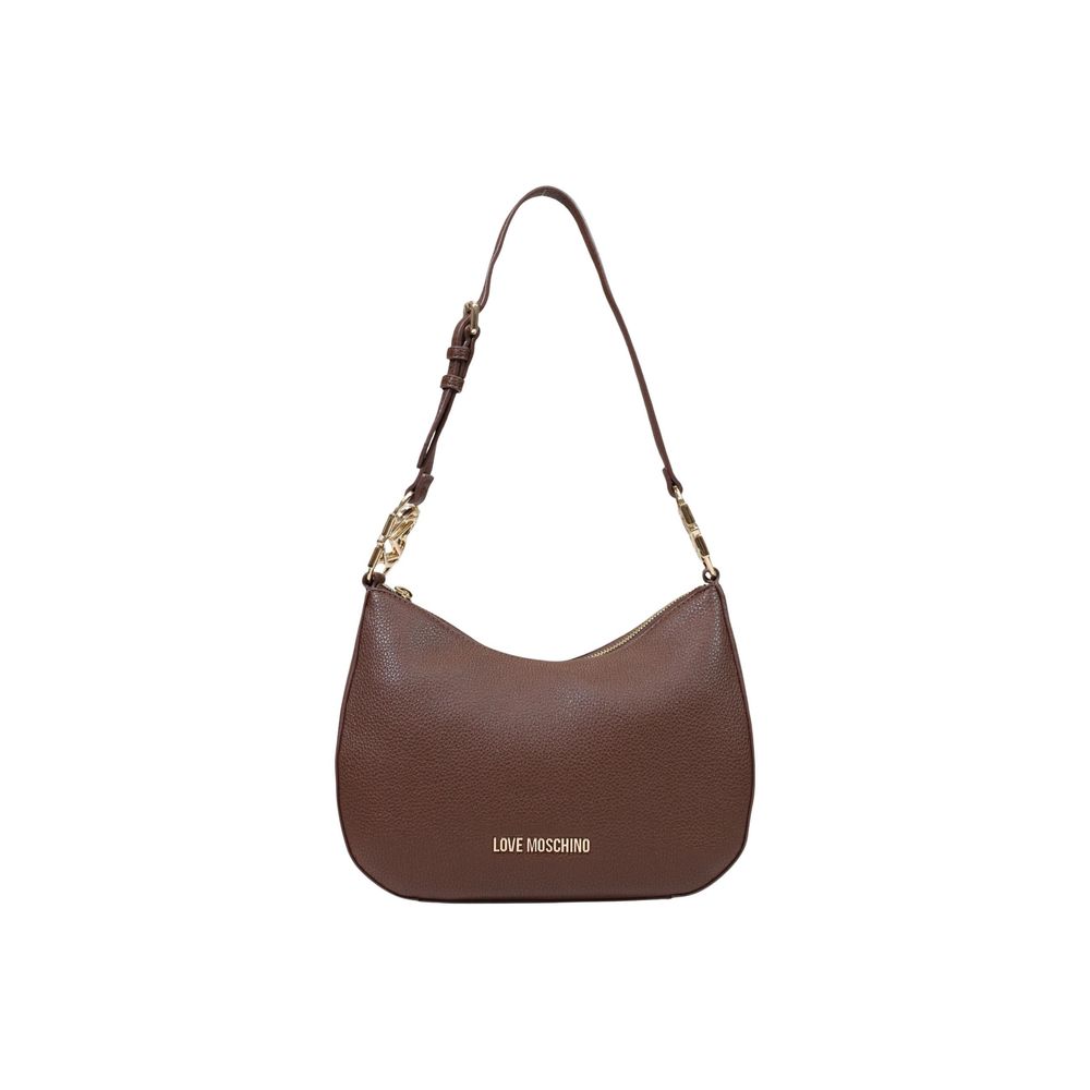 Love Moschino Brown Polyurethane Shoulder Bag