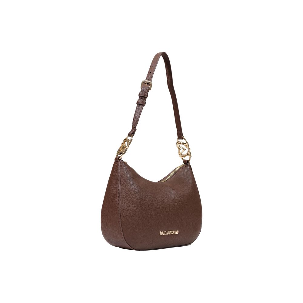 Love Moschino Brown Polyurethane Shoulder Bag