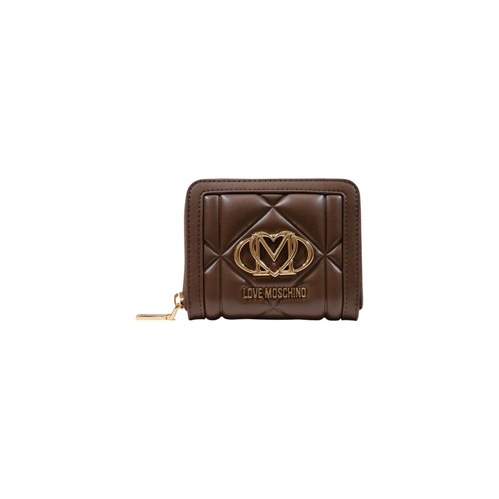 Love Moschino Brown Polyurethane Wallet