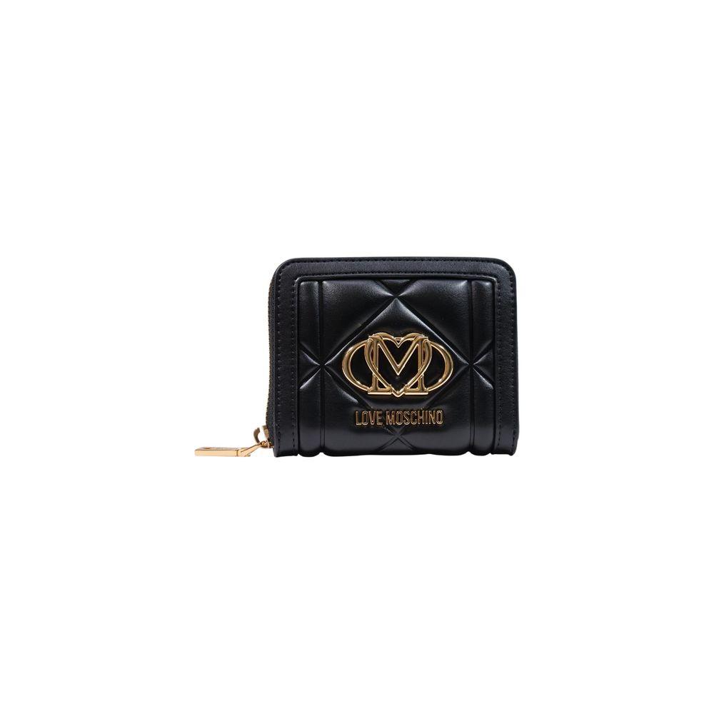 Love Moschino Black Polyurethane Small Wallet