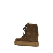 Casadei Brown Suede Chunky Sneakers