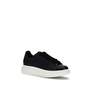 Alexander McQueen Blue Calf Leather Chunky Sneakers