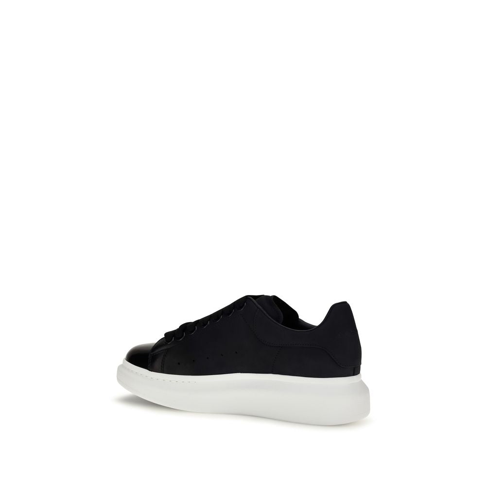 Alexander McQueen Blue Calf Leather Chunky Sneakers