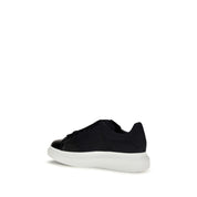 Alexander McQueen Blue Calf Leather Chunky Sneakers