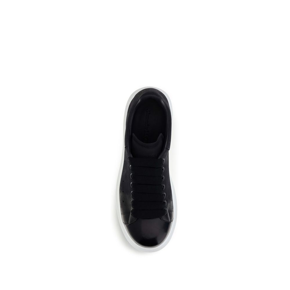 Alexander McQueen Blue Calf Leather Chunky Sneakers