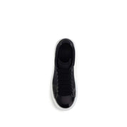 Alexander McQueen Blue Calf Leather Chunky Sneakers