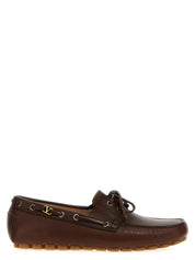Valentino Garavani Brown Buffalo Leather Loafers