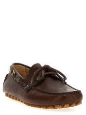 Valentino Garavani Brown Buffalo Leather Loafers