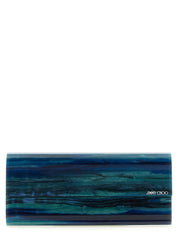 Jimmy Choo Emerald Green Polyester Clutch Bag