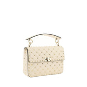Valentino Garavani Beige Nappa Leather Rockstud Spike Handbag