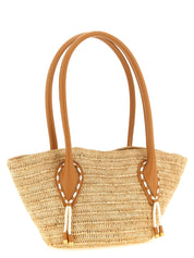 Christian Louboutin Beige Raffia Mini Shopping Bag