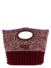 Marni Bordeaux Wool Handbag