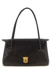 Marni Brown Calfskin Shoulder Bag