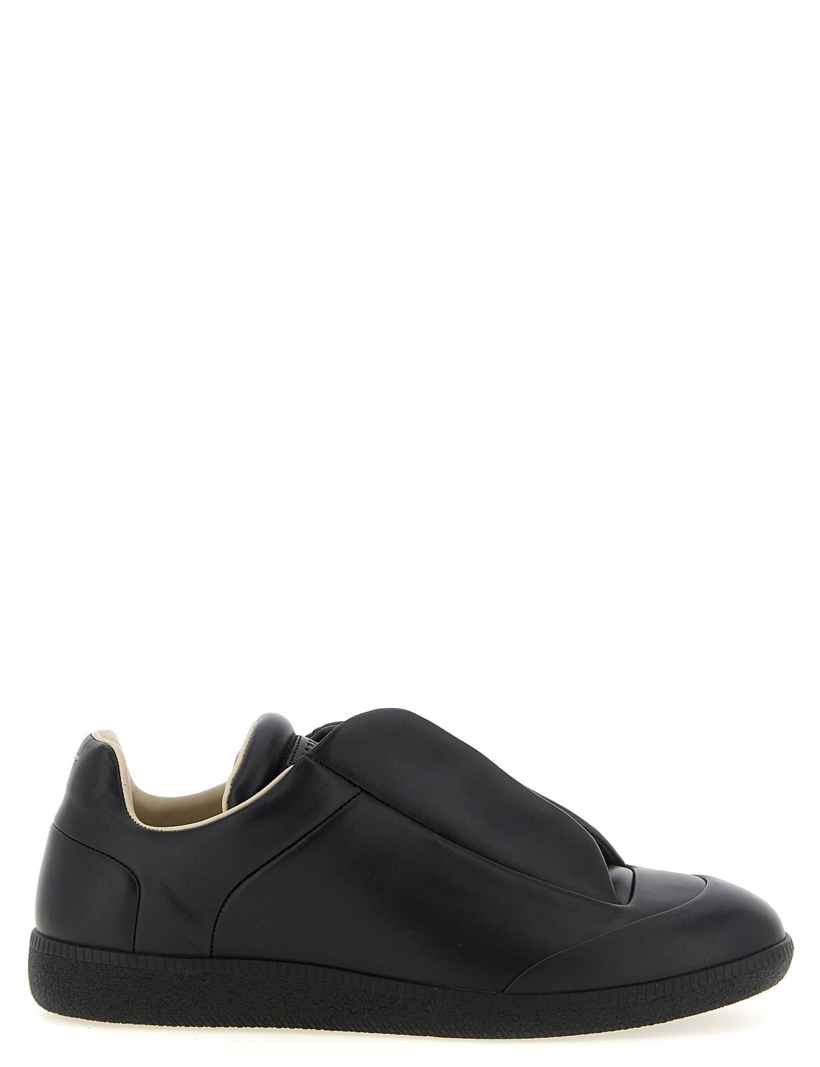 Maison Margiela Black Calfskin Low Top Sneakers