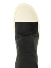Rick Owens Black Lamb Leather Over The Knee Boots