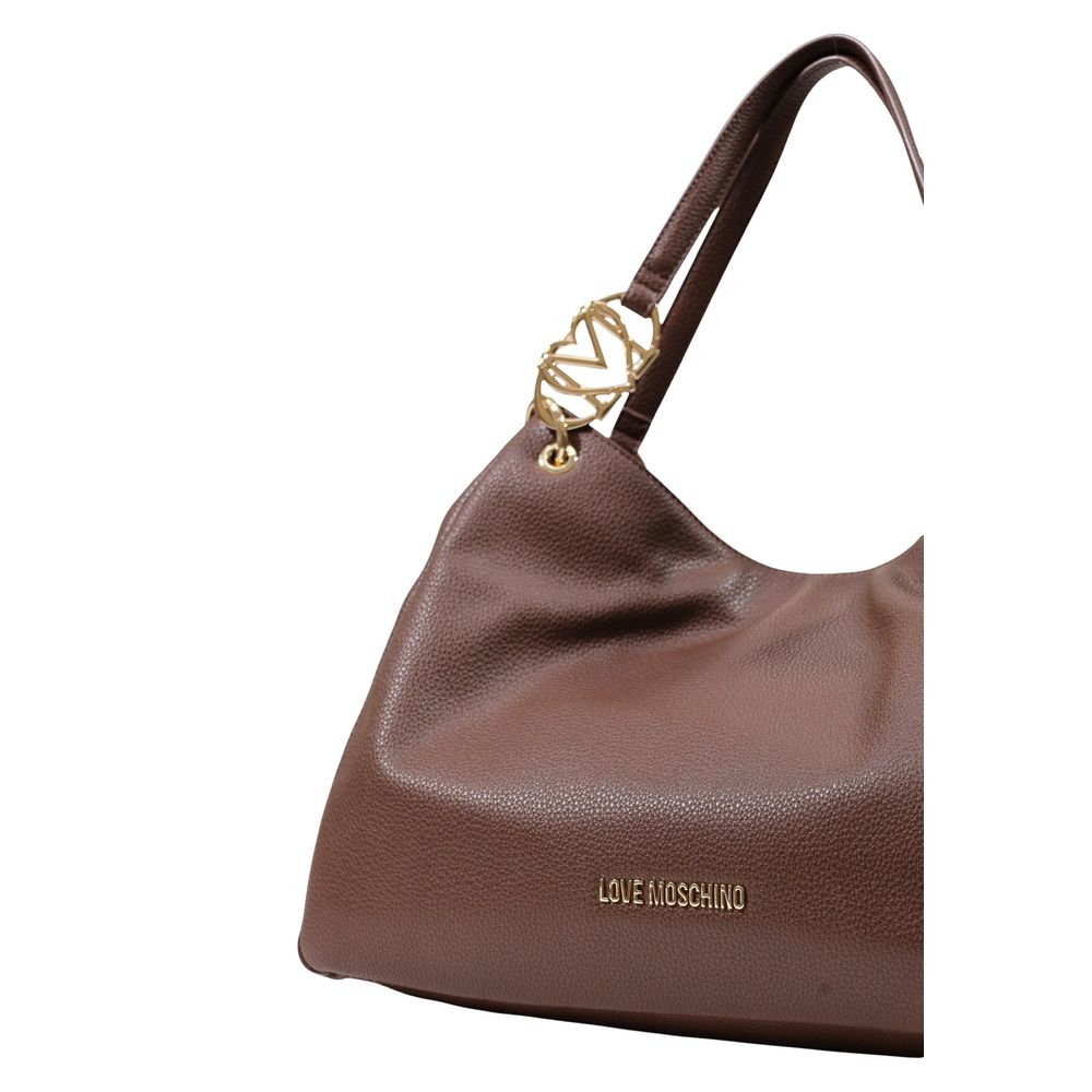 Love Moschino Brown Polyurethane Handbag