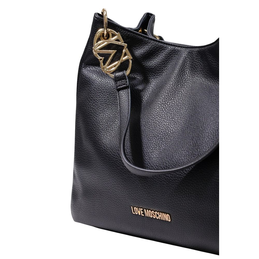 Love Moschino Black Polyurethane Handbag