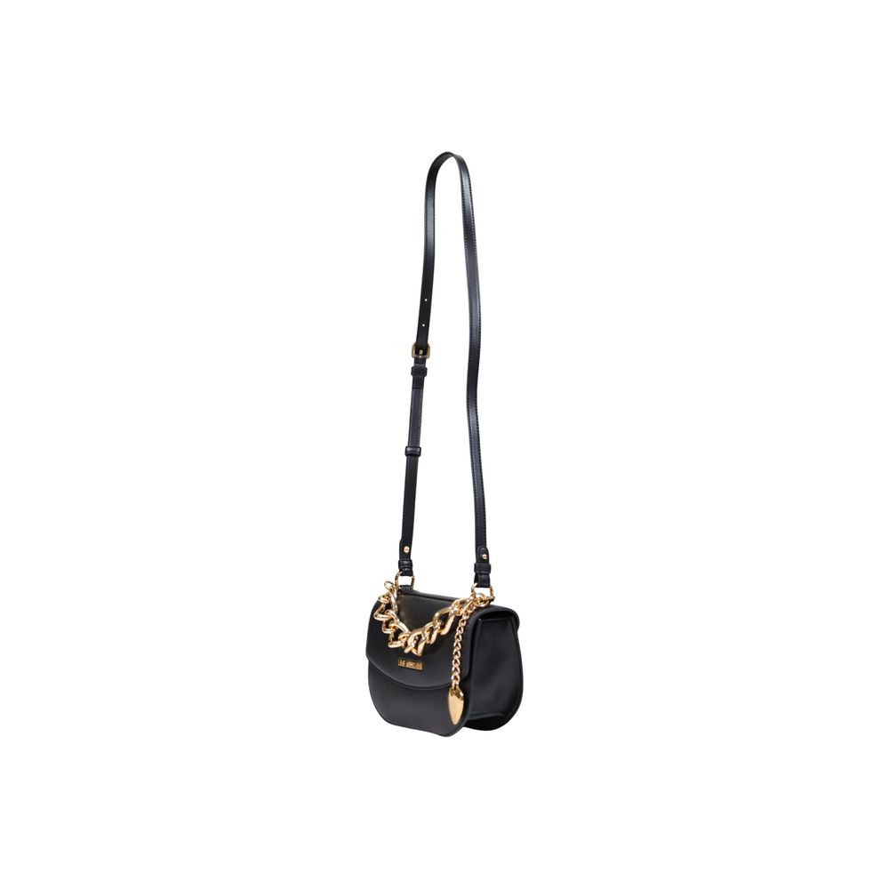 Love Moschino Black Viscose Polyurethane Handbag