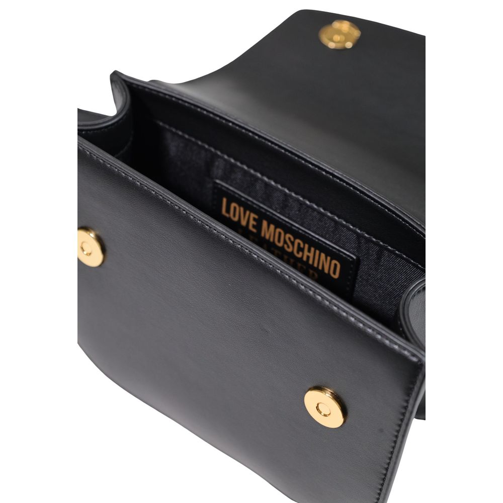 Love Moschino Black Viscose Polyurethane Handbag