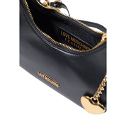 Love Moschino Black Vinyl Handbag
