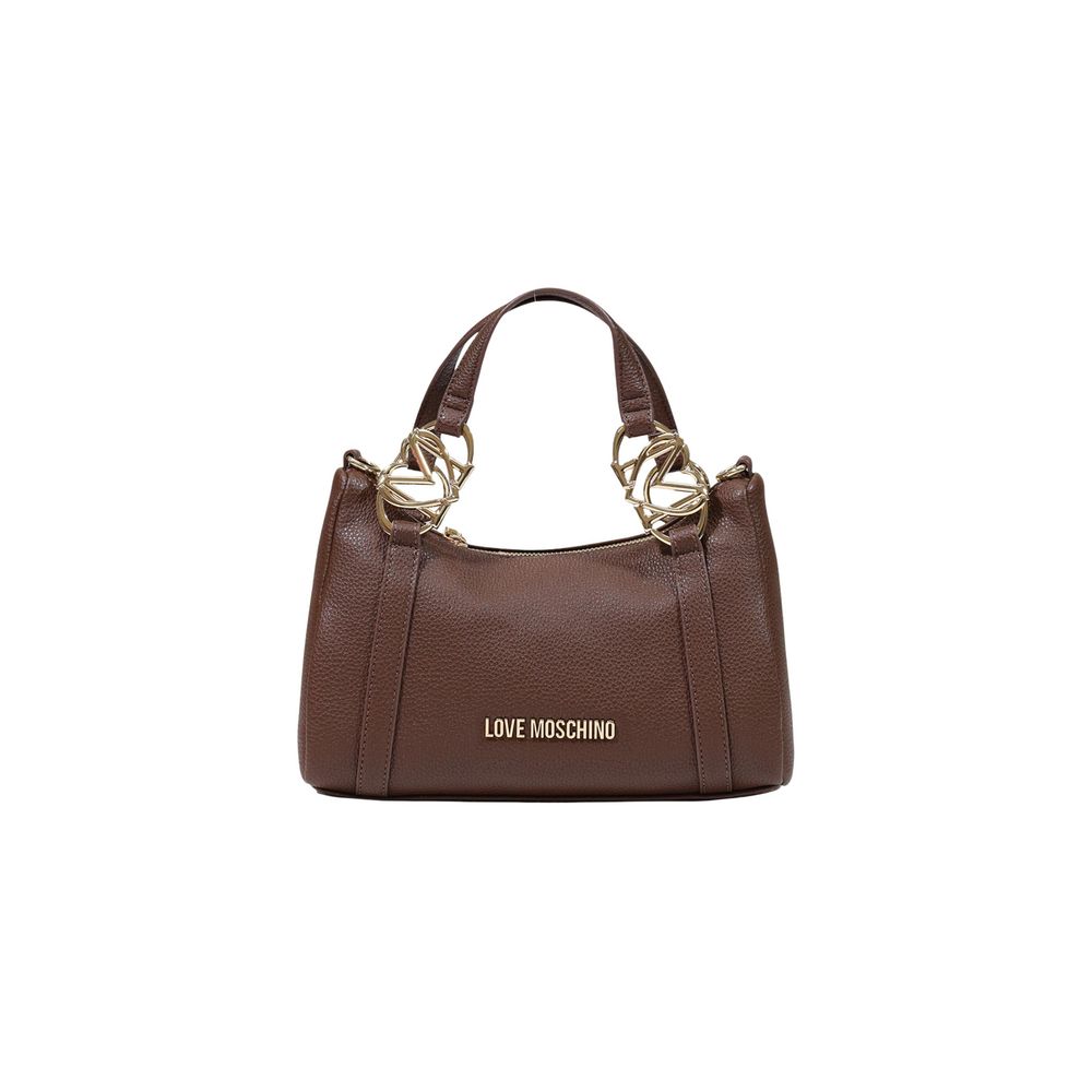Love Moschino Brown Polyurethane Small Handbag