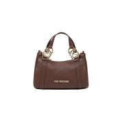 Love Moschino Brown Polyurethane Small Handbag