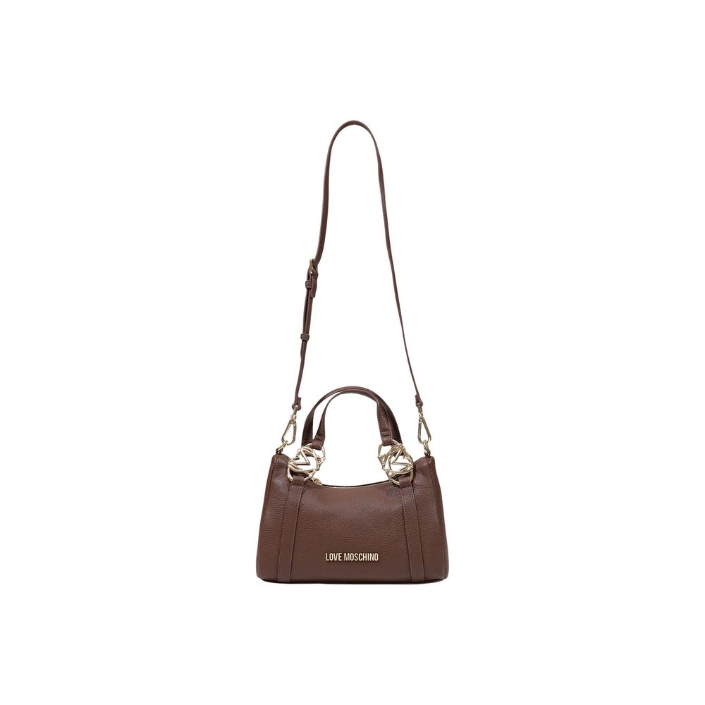 Love Moschino Brown Polyurethane Small Handbag