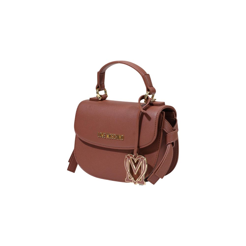 Love Moschino Brown Polyurethane Small Bag